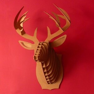 Bucky -  deer trophy - Cardboard Safari