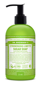Dr. Bronner's Sugar Soap Flüssigseife Lemongrass mit Pumpspender 355 ml - Dr. Bronner's