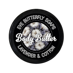 Shea Body Butter "Lavender & Cotton" - Eve Butterfly Soaps