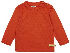 Babys & Kinder Shirt Langarm Jacquard Strick, GOTS-zertifiziert - loud + proud