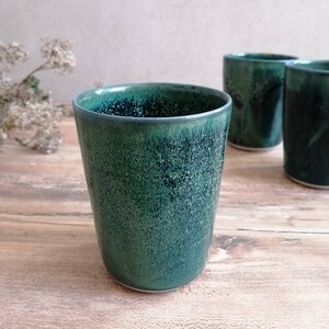 Becher Keramik / 300 ml / Trinkbecher handgemacht - Töpferei am Wald