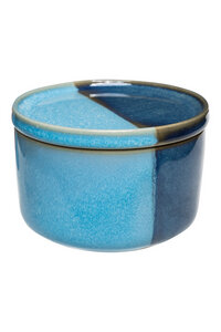 Aufbewahrungsdose INDUSTRIAL aus Steinzeug in blau oder orange (POR622, POR626) - TRANQUILLO