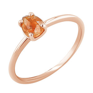 Goldener Ring mit Salt and Pepper Diamant in Birnenform Lorelei - Eppi