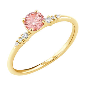 Verlobungsring mit 0.41ct IGI-zertifiziertem rosa Lab Grown Diamanten Amity - Eppi