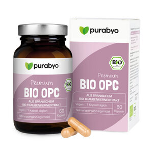 Bio OPC Kapseln aus Bio Traubenkernextrakt - Purabyo