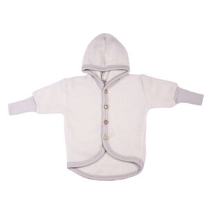 Cosilana Baby Fleece-Jacke mit Kapuze kbT Wolle Bio Baumwolle - Cosilana