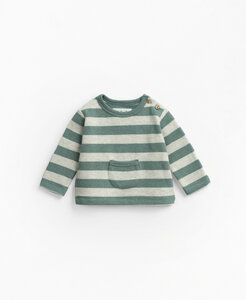 Baby Sweatshirt mit Ringel aus Bio-Baumwolle - PLAY UP