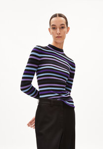ALAANIA MULTICOLOR 2.0 - Damen Pullover Slim Fit aus Bio-Baumwolle - ARMEDANGELS