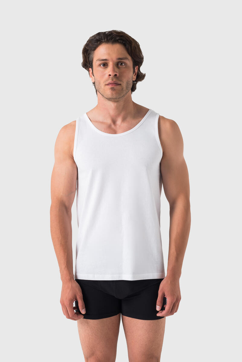 Barrio 13 3er Baumwolle Tank Avocadostore Achselshirt aus Pack 100% für - Herren Feinripp Top | Unterhemd