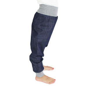 Jeans-Hose mit Bündchen in dunkelblau - Carlique