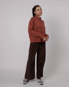 Perkins Wool Cropped Sweater Spice - Brava Fabrics