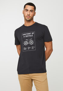 Herren T-Shirt aus weicher Baumwolle (Bio) | AGAVE BIKE ANATOMY recolution - recolution