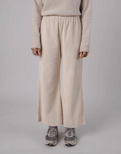 Wide Leg Corduroy Pants Brown - Brava Fabrics