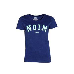 Damen T-Shirt Bio-Baumwolle "NOIM Lüdd" und "NOIM Digg" Blau und Rot - FÄDD