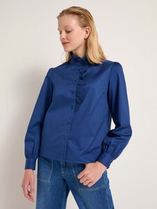 Bluse mit Spitzendetail aus Bio-Baumwolle - LANIUS