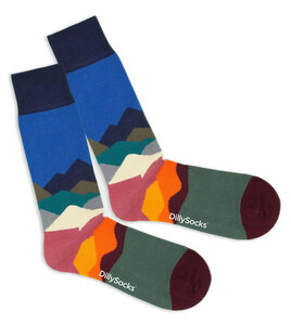 Socken Alpine Glow aus Biobaumwoll-Mix - DillySocks