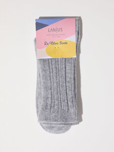 Rippenstrick Socken aus Bio-Baumwolle und Bio-Schurwolle - LANIUS