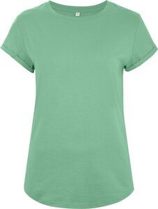 DamenT-Shirt mit gerollten Ärmeln aus 100% Bio-Baumwolle - Earth Positive