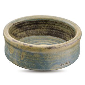 Keramiknapf Kraftspirale grün-blau für Hunde & Katzen - naftie