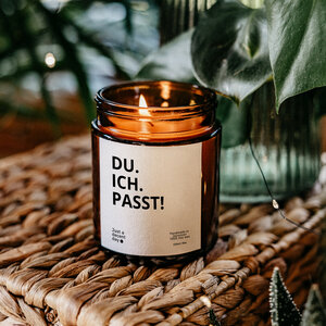 Duftkerzen Geschenk - Du Ich Passt - Handmade aus Sojawachs - Just a decent day