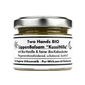 Lippenbalsam „KussiNilla“ mit echter Bio-Vanille & fairer Bio-Kakaobutter - Bio Vegan - Two Hands BIO