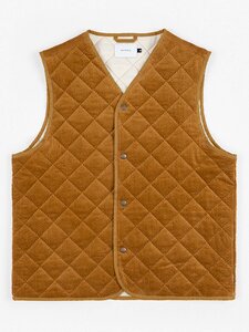 Weste - Quilt Vest - aus Bio Baumwolle wattiert durch Polyester - Rotholz