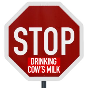 Stop drinking cow´s milk - 10 Sticker - Team Vegan