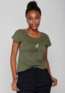 Bike Dog Basket Cool - T-Shirt für Damen - GREENBOMB