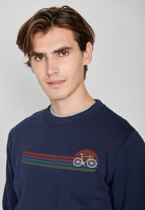 Bike Sunset Stripes Wild - Sweatshirt für Herren - GREENBOMB