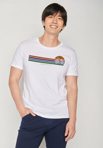 Bike Sunset Stripes Guide - T-Shirt für Herren - GREENBOMB