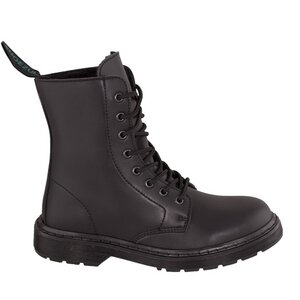 Shoezuu 8 Eye Winter Boots black monochrome - Shoezuu Vegan