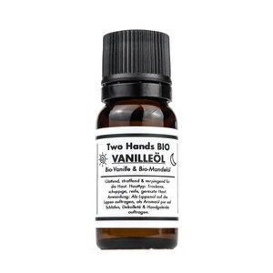 Vanilleöl mit Bio-Vanille & Bio-Mandelöl - 1 % Extrakt - Bio Vegan - Two Hands BIO