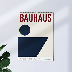 Bauhaus Wandkalender 2024 / Kunstkalender mit Bauhaus Designpostern - Photocircle