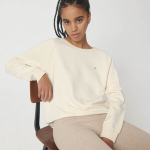 Frauen Sweater aus Bio-Baumwolle - beige - dressgoat