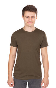 Ecovero Shirt für Herren "Basic" Fern Green/Mulberry - Life-Tree