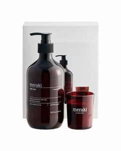 Meraki - Geschenkidee - Handseife (490ml) & Duftkerze (12h) - meraki