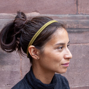 BIO Haarband aus elastischem organic Single Jersey - Liebe Deinen Planeten