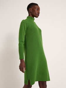Rippen-Strickkleid aus Schurwolle und Kaschmir - LANIUS