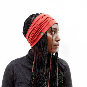 Bio breites Stirnband BASIC, gerafftes Haarband aus elastischem Bio Jersey - Liebe Deinen Planeten