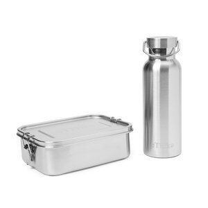Zero Waste Starter Kit: Lunchbox und Flasche aus Edelstahl - eTHikǝ