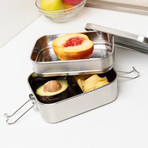 Stainless steel lunch box Double Layer (double stick) - eTHikǝ