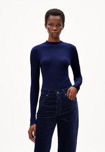 ALAANIA CLUB STRIPE - Damen Pullover Slim Fit aus Bio-Baumwolle - ARMEDANGELS