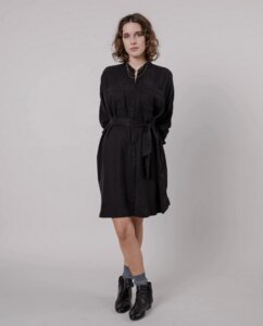 Oversize Mao Dress Black - Brava Fabrics