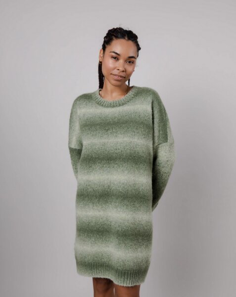 Brava Fabrics - Knitted Alpaca Dress Moss | Avocadostore