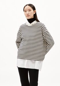 FRANKAA MAARLEN STRIPE - Damen Sweatshirt Oversized Fit aus Bio-Baumwolle - ARMEDANGELS