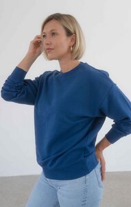 GOTS zertifiziert - Klassischer Sweatshirtpullover supersoft / Clearblue - Kultgut