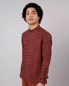 OFF WORK FLANNEL REGULAR SHIRT ORANGE - Brava Fabrics