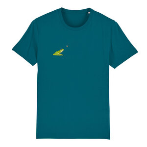 T-Shirt bedruckt, Frosch, nachhaltig, Biobaumwolle, Herren, Siebdruck, Natur, Insekt - Spangeltangel
