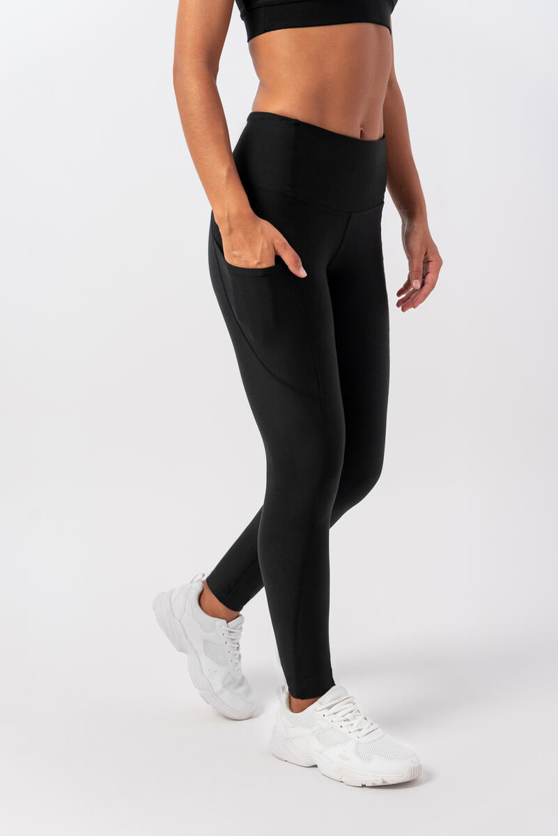Tripulse - Vielseitige Damen Seitentaschen aus Yoga - Sport mit Avocadostore | schwarz TENCEL Leggings 