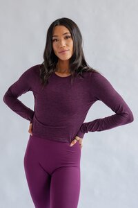 Yoga Long Sleeve Shirt - Reset Lift Cropped - Girlfriend Collective